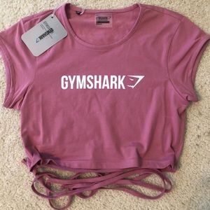 NWT Gymshark Pink Wrap Crop Top